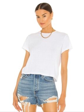 x Hanes 1950s Boxy Tee in Optic White
